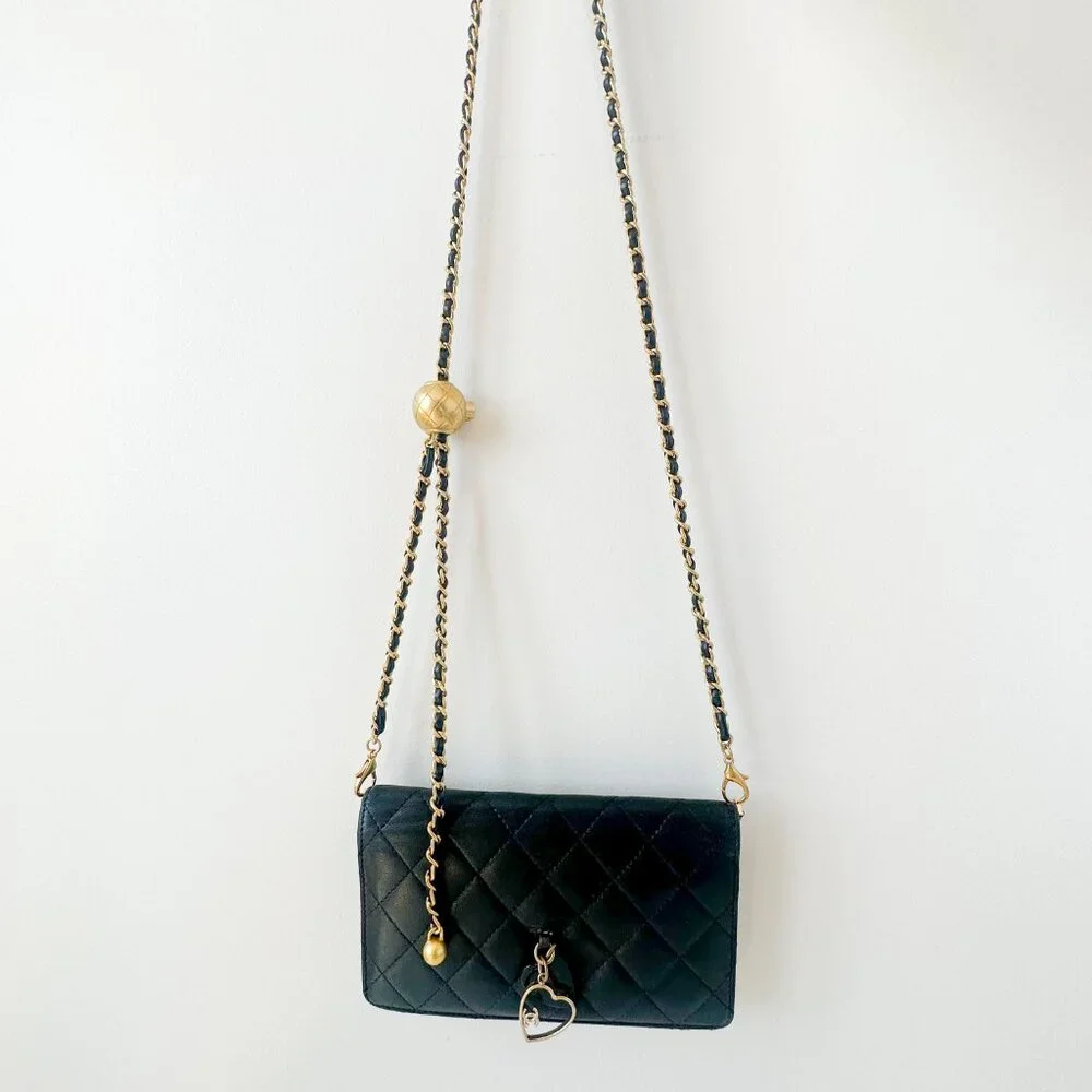 Chanel Black Wallet with Chain - Picture 5 of 16